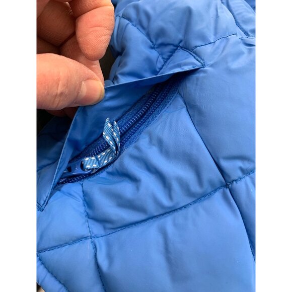 Lands End Kids 3T Blue Puffer Jacket Goose down - Picture 3 of 9